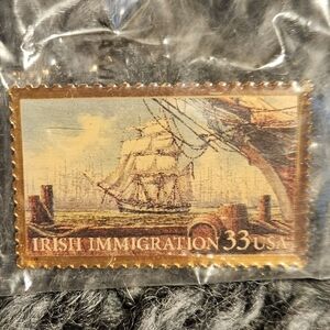 Irish Immigration 33 USA Stamp - Vintage Collectible